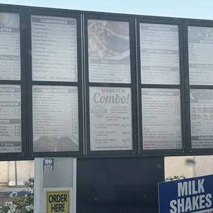 Updated menu 6/1/2024