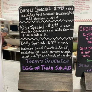 A few of the specials