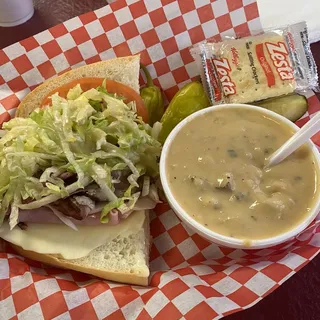 Soup and 1/2 Sandwich Special