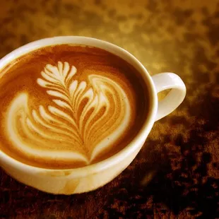 Gorgeous latte art