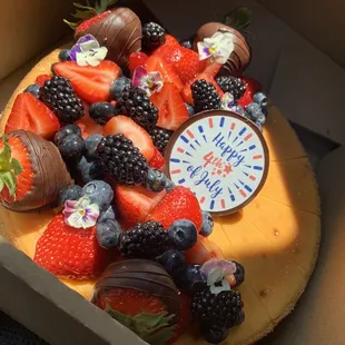 4th of July cheesecake