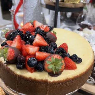 Amazing mixed berry cheesecake. So, so good!
