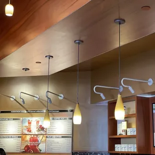 the interior of a coffee shop