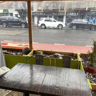 Outside seating area