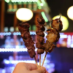 Short rib, heart, scallop