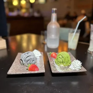 Dessert mont blanc cake