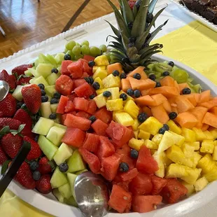 Fresh seasonal fruit platter