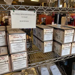 K-cups!!!  They have seasonal flavors.