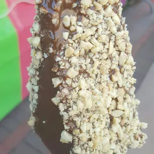 Chocolate Covered Cheesecake on a stick. $5