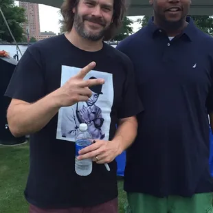 Me hanging with lead singer of Mingo FishTrap, Roger Blevins Jr, really cool guy and they were great!