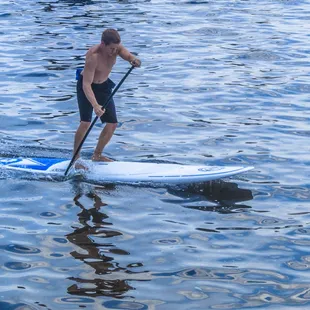 Stand up paddleboarding demonstration
