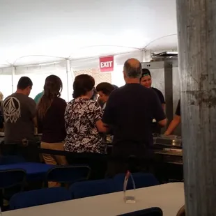 Good fresh, food once a year brings the people!