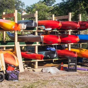 We have a variety of kayaks for ready to go for you!
