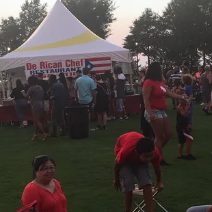 De Rican Chef booth that has a LONG line every year.