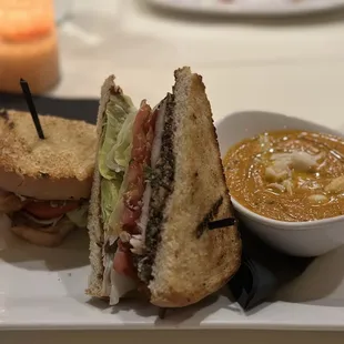 Soup and sandwich special