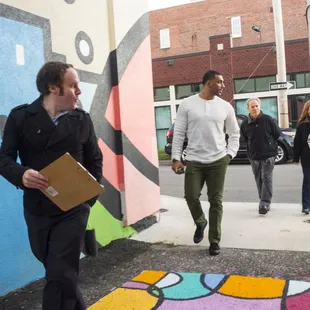 The NEON District is filled with colorful murals and secret walkways