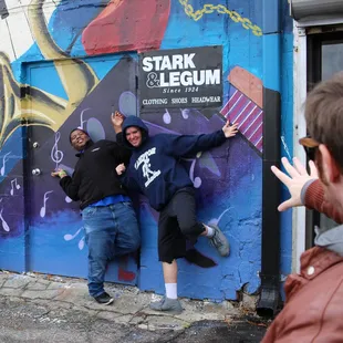 Student-created murals, being enjoyed by students