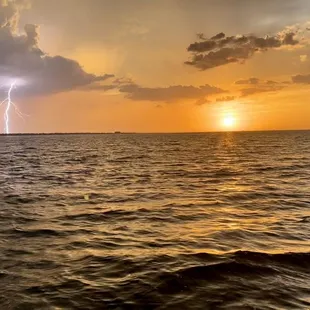 Chesapeake Bay incredible sunset storm