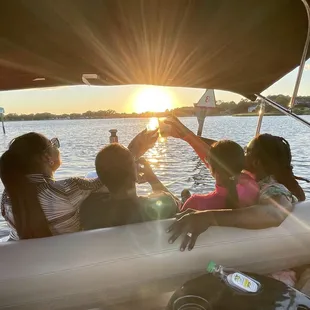 Sunset Cruises in pretty lake!
