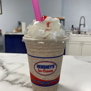 Cappuccino crunch milkshake