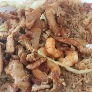 Chicken and shrimp Teriyaki