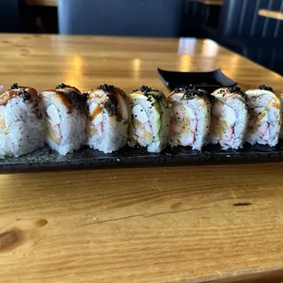 Godzilla speciality roll added cream cheese and It was really good