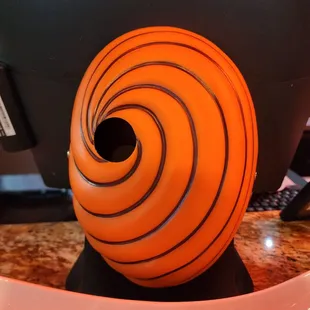 a large orange object