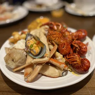 a plate of food on a table