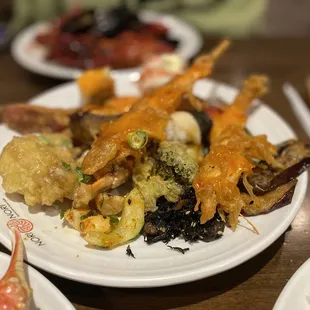 a plate of food on a table