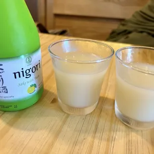 Cheers! Yuzu sake