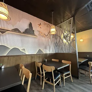 the interior of a restaurant