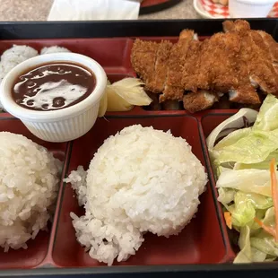 Small Bento with Chicken Katsu