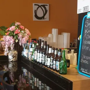 Eastern beer selection.