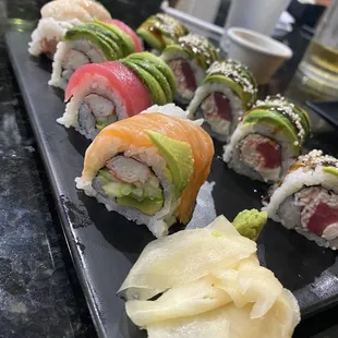 Rainbow Classic Roll and Caterpillar Signature Roll