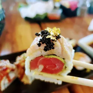 sushi, sushi and sashimi, sashimi, food