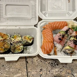 Crazy Monkey, 49er, and Sleepy Dragon rolls