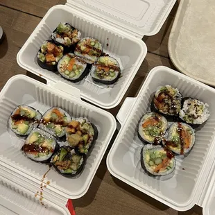 Tempura Vegetable sushi- vegan