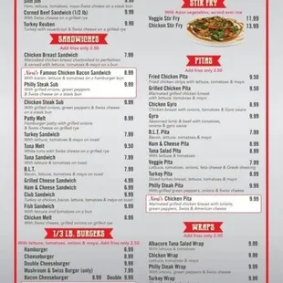 Menu for Nori&apos;s Ham &amp; Corned Beef Restaurant New in Macomb.   7/2023