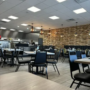 Spacious and very clean dining area