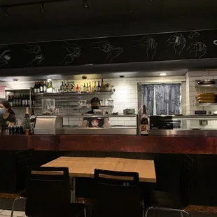 the restaurant&apos;s kitchen