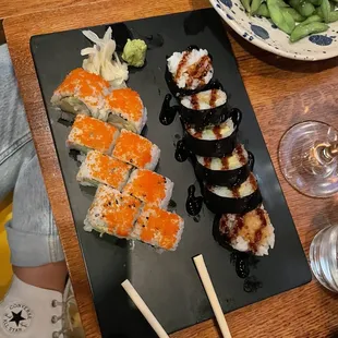 California Maki and Shrimp Tempura Roll