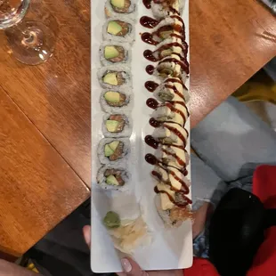 Alaskan Maki and Shrimp Tempura Roll