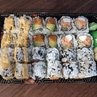 Any 3 Roll Dinner - spicy white tuna, salmon avocado, Philadelphia