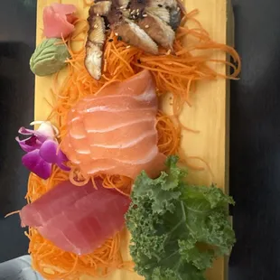Sashimi sideways! Try it...new twist on old fav