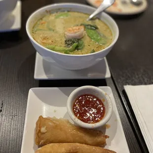 Shrimp chicken egg rolls were delicious!