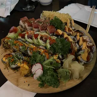 St Pete Beach Roll, double trouble, dynamite, streamer, lollipop