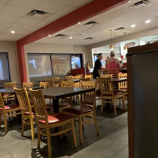 View from our corner booth