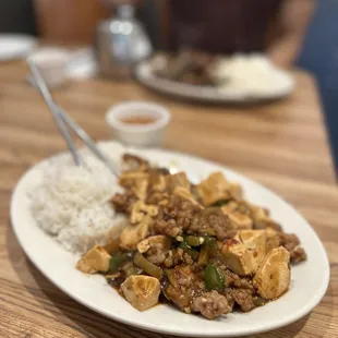 Mapo Tofu over Rice