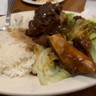 Pork feet w/ Fermented Bean Curd Over Rice