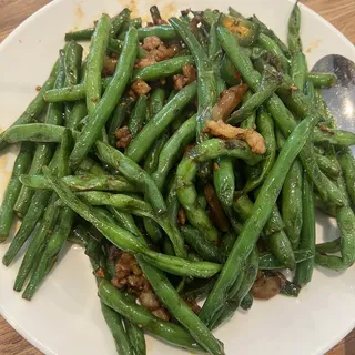 Sauted String beans (spicy) w/ minced pork